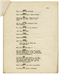 Moe Howard's 7pp. Script for an Appearance by The Three Stooges on Milton Berle's ''Texaco Star Theatre'' -- Likely for Their 10 October 1950 Appearance -- Very Good Condition